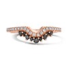 Thumbnail Image 4 of Neil Lane Black & White Diamond Wedding Band 3/8 ct tw Round-cut 14K Rose Gold