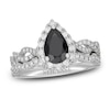 Thumbnail Image 1 of Neil Lane Black & White Pear Shaped Diamond Bridal Set 1-3/4 ct tw 14K White Gold