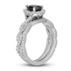 Thumbnail Image 2 of Neil Lane Black & White Pear Shaped Diamond Bridal Set 1-3/4 ct tw 14K White Gold