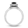 Thumbnail Image 3 of Neil Lane Black & White Pear Shaped Diamond Bridal Set 1-3/4 ct tw 14K White Gold