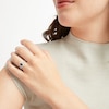 Thumbnail Image 6 of Neil Lane Black & White Diamond Engagement Ring 1-1/2 ct tw Pear & Round-cut 14K White Gold