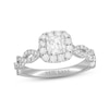 Thumbnail Image 0 of Neil Lane Diamond Engagement Ring 1-1/6 ct tw Cushion & Round-cut 14K White Gold