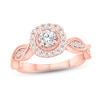 Thumbnail Image 0 of Diamond Engagement Ring 5/8 ct tw Round-cut 14K Rose Gold