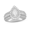 Thumbnail Image 1 of Neil Lane Diamond Engagement Ring 2-3/8 ct tw Pear, Round & Princess-cut 14K White Gold