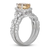 Thumbnail Image 2 of Neil Lane Pear Shaped-cut Citrine Bridal Set 1 ct tw Diamonds 14K White Gold