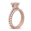 Thumbnail Image 2 of Neil LaneOval-cut Morganite Bridal Set 7/8 ct tw Diamonds 14K Rose Gold