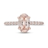 Thumbnail Image 3 of Neil Lane Morganite & Diamond Engagement Ring 1/2 ct tw Round-cut 14K Rose Gold