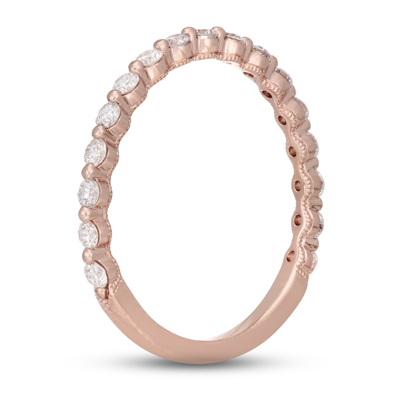Main Image 2 of Neil Lane Diamond Wedding Band 3/8 ct tw Round-cut 14K Rose Gold