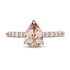 Thumbnail Image 3 of Neil Lane Morganite & Diamond Engagement Ring 1/2 ct tw Round-cut 14K Rose Gold