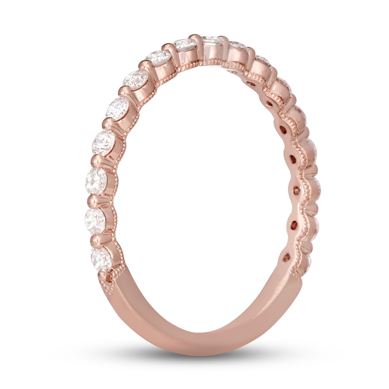 Main Image 2 of Neil Lane Diamond Wedding Band 3/8 ct tw Round-cut 14K Rose Gold
