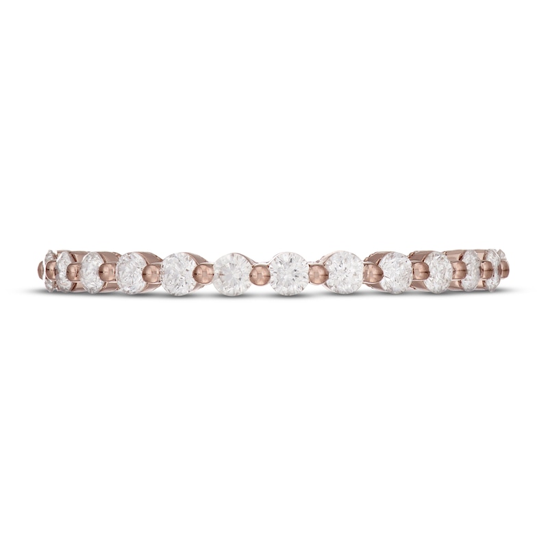 Main Image 3 of Neil Lane Diamond Wedding Band 3/8 ct tw Round-cut 14K Rose Gold