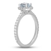 Thumbnail Image 1 of Neil Lane Aquamarine & Diamond Engagement Ring 1/2 ct tw Round-cut 14K White Gold