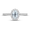 Thumbnail Image 2 of Neil Lane Aquamarine & Diamond Engagement Ring 1/2 ct tw Round-cut 14K White Gold