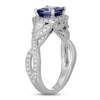 Thumbnail Image 2 of Neil Lane Tanzanite & Diamond Engagement Ring 5/8 ct tw Pear & Round-cut 14K White Gold