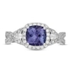 Thumbnail Image 3 of Neil Lane Tanzanite & Diamond Engagement Ring 5/8 ct tw Pear & Round-cut 14K White Gold