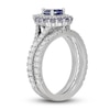 Thumbnail Image 2 of Neil Lane Pear Shaped-cut Tanzanite Bridal Set 1 ct tw Diamonds 14K White Gold