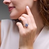 Thumbnail Image 8 of Neil Lane Tanzanite & Diamond Engagement Ring 5/8 ct tw Round-cut 14K White Gold