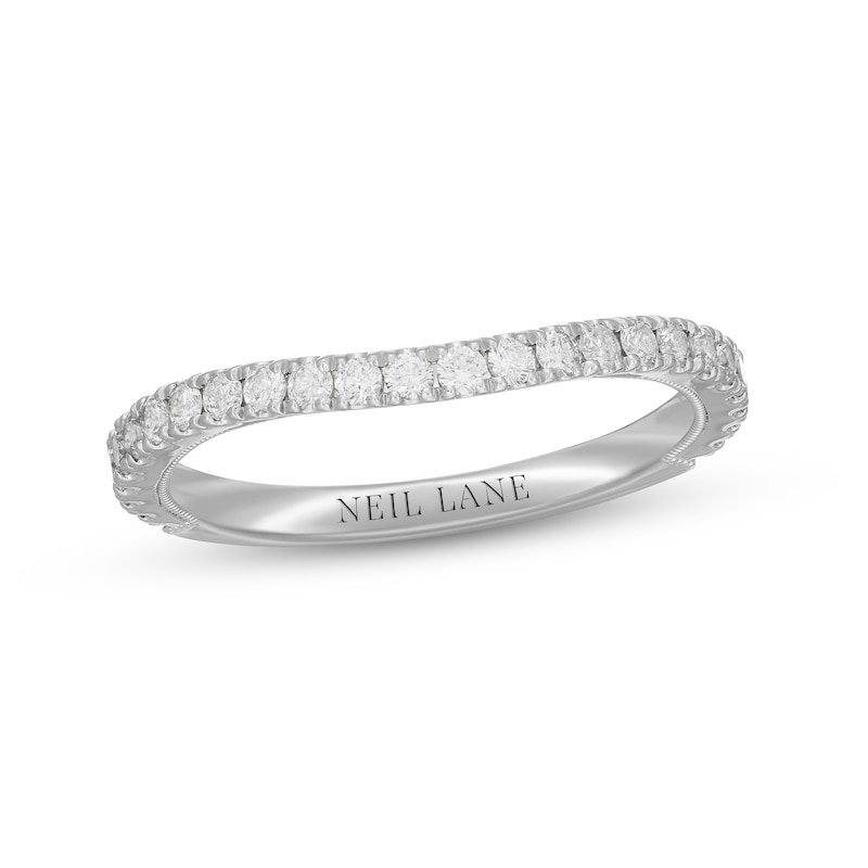 Main Image 7 of Neil Lane Diamond Wedding Band 3/8 ct tw Round-cut 14K White Gold