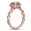 Thumbnail Image 2 of Neil Lane Morganite & Diamond Engagement Ring 1/2 ct tw Round-cut 14K Rose Gold