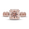 Thumbnail Image 3 of Neil Lane Morganite & Diamond Engagement Ring 1/2 ct tw Round-cut 14K Rose Gold