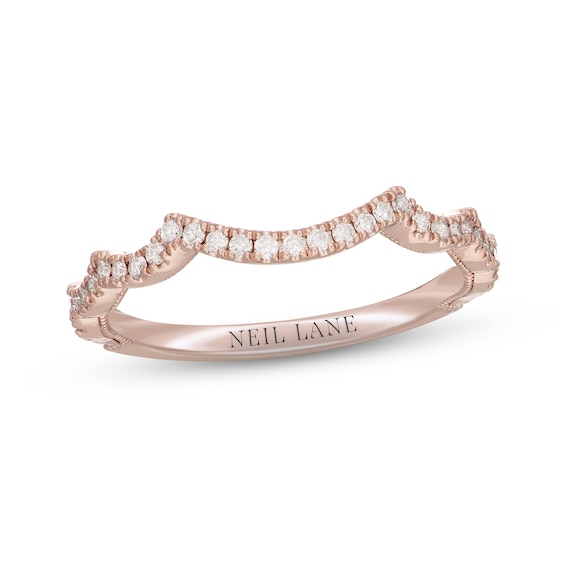 Neil Lane Diamond Wedding Band 1/ ct tw Round-cut 14K Rose Gold