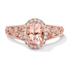 Thumbnail Image 4 of Neil Lane Morganite & Diamond Engagement Ring 1/3 ct tw Round-cut 14K Rose Gold