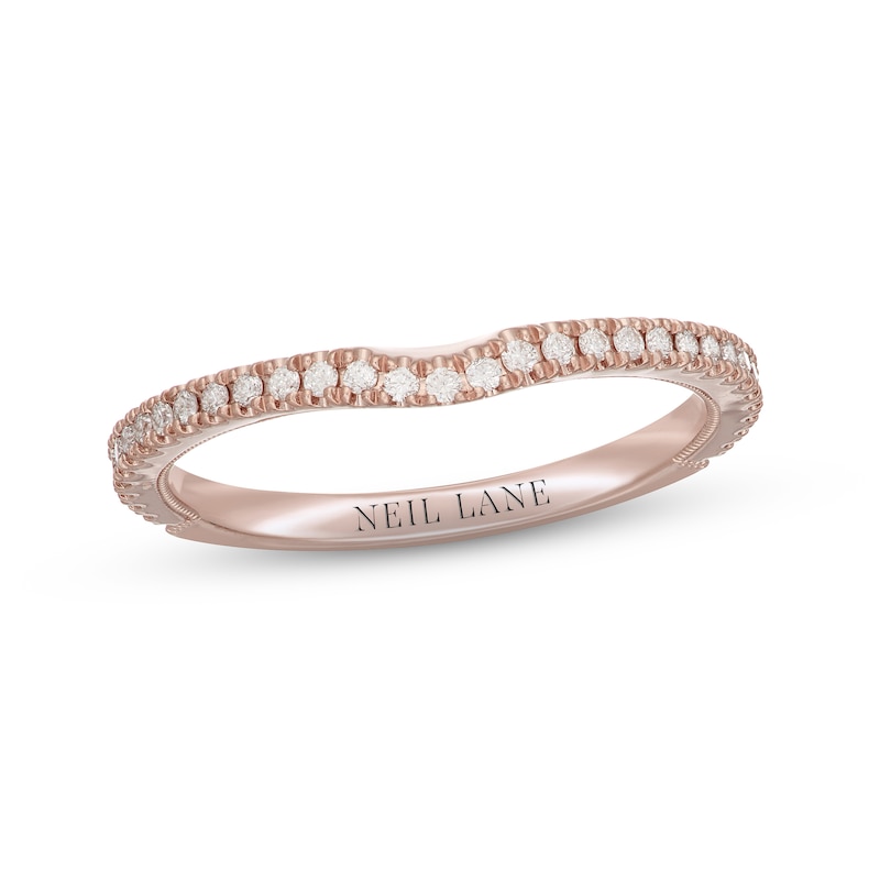 Neil Lane Diamond Wedding Band 1/5 ct tw Round-cut 14K Rose Gold