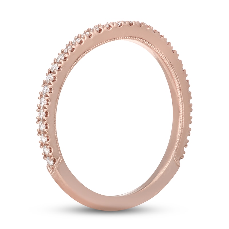 Main Image 9 of Neil Lane Diamond Wedding Band 1/5 ct tw Round-cut 14K Rose Gold
