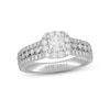 Neil Lane Diamond Engagement Ring 1-1/8 ct tw Princess & Round-cut 14K White Gold