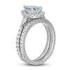 Neil Lane Pear Shaped Aquamarine Bridal Set 1-1/6 ct tw Diamonds 14K White Gold