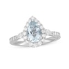 Thumbnail Image 0 of Neil Lane Aquamarine & Diamond Engagement Ring 7/8 ct tw Round-cut 14K White Gold