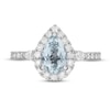Thumbnail Image 2 of Neil Lane Aquamarine & Diamond Engagement Ring 7/8 ct tw Round-cut 14K White Gold