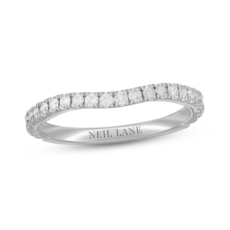 Main Image 1 of Neil Lane Diamond Wedding Band 3/8 ct tw Round-cut 14K White Gold