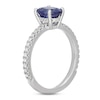Thumbnail Image 5 of Neil Lane Tanzanite & Diamond Engagement Ring 1/3 ct tw Round-cut 14K White Gold