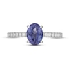 Neil Lane Tanzanite & Diamond Engagement Ring 1/3 ct tw Round-cut 14K White Gold