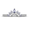 Neil Lane Tanzanite & Diamond Wedding Band 1/4 ct tw Round-cut 14K White Gold