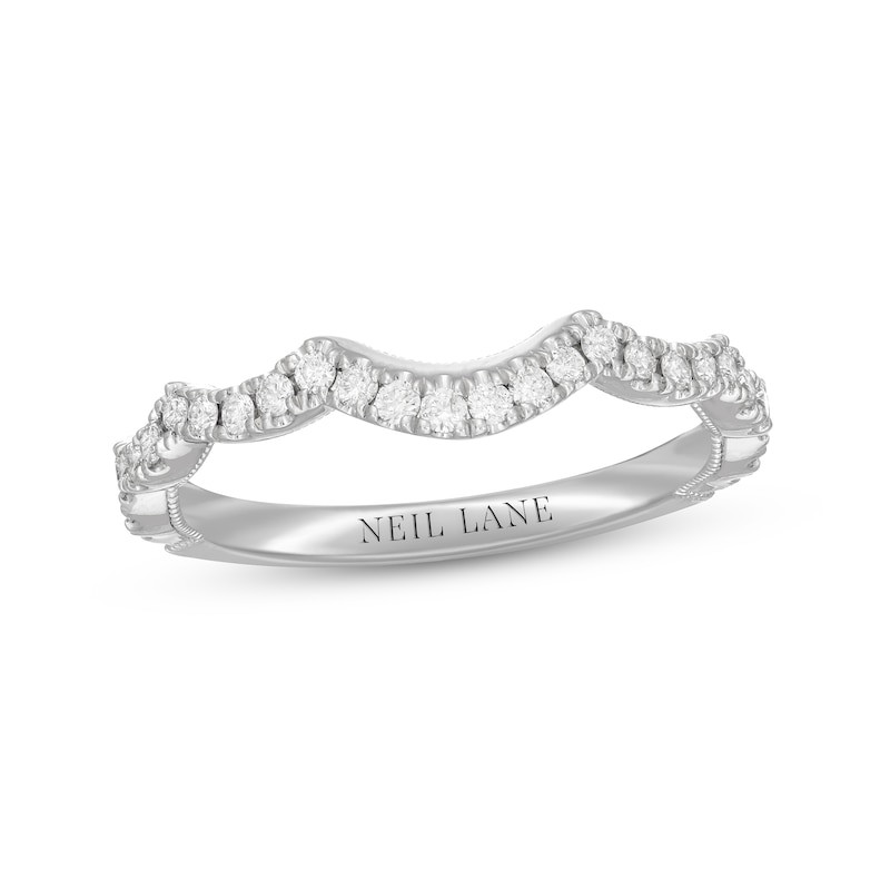Main Image 7 of Neil Lane Diamond Wedding Band 1/3 ct tw Round-cut 14K White Gold