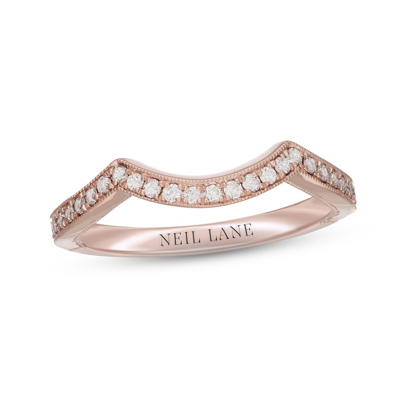 Neil Lane Diamond Wedding Band 1/4 ct tw Round-cut 14K Rose Gold