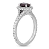 Thumbnail Image 2 of Neil Lane Rhodolite Garnet & Diamond Engagement Ring 5/8 ct tw Round-cut 14K White Gold