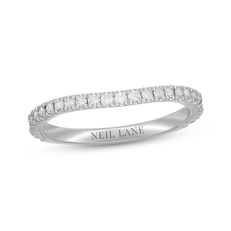 Main Image 7 of Neil Lane Diamond Wedding Band 1/3 ct tw Round-cut 14K White Gold