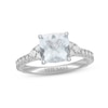 Thumbnail Image 0 of Neil Lane Aquamarine & Diamond Engagement Ring 5/8 ct tw Round-cut 14K White Gold