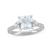 Thumbnail Image 4 of Neil Lane Aquamarine & Diamond Engagement Ring 5/8 ct tw Round-cut 14K White Gold