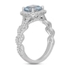 Thumbnail Image 2 of Neil Lane Aquamarine & Diamond Engagement Ring 5/8 ct tw Round-cut 14K White Gold