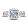 Thumbnail Image 2 of Neil Lane Aquamarine & Diamond Engagement Ring 5/8 ct tw Round-cut 14K White Gold