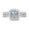 Thumbnail Image 3 of Neil Lane Aquamarine & Diamond Engagement Ring 5/8 ct tw Round-cut 14K White Gold