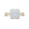 Thumbnail Image 3 of Monique Lhuillier Bliss Diamond Engagement Ring 1-3/8 ct tw Round & Marquise-cut 18K Two-Tone Gold