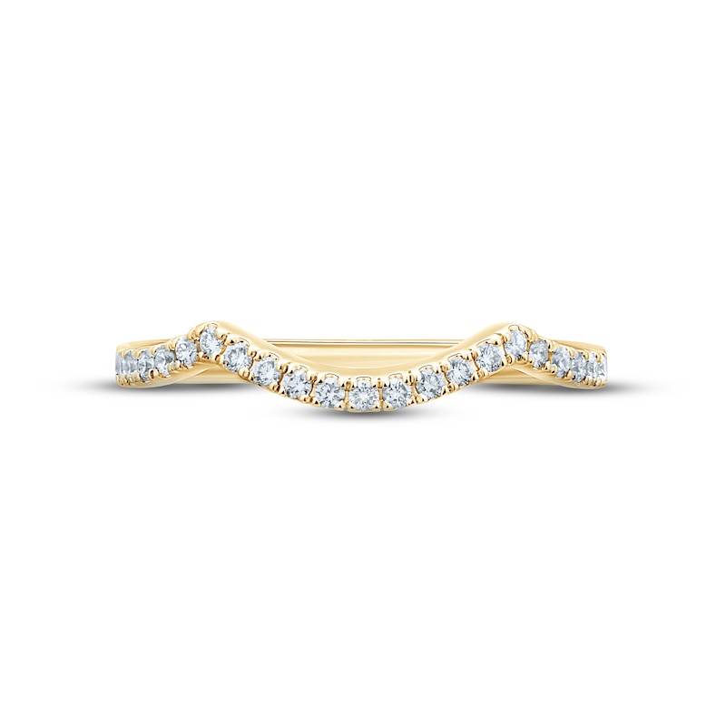 Monique Lhuillier Bliss Diamond Wedding Band 1/5 ct tw Round-cut 18K Yellow Gold