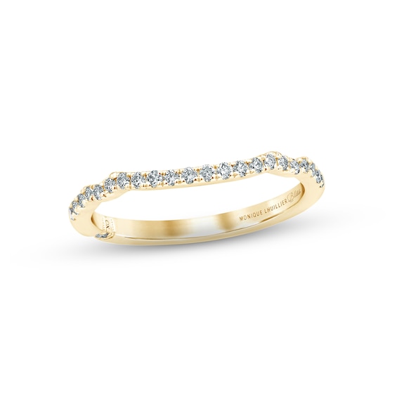 Monique Lhuillier Bliss Diamond Wedding Band / ct tw Round-cut 18K Gold