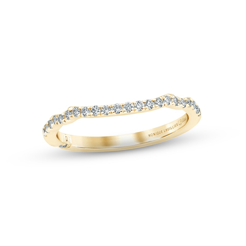 Main Image 1 of Monique Lhuillier Bliss Diamond Wedding Band 1/5 ct tw Round-cut 18K Yellow Gold