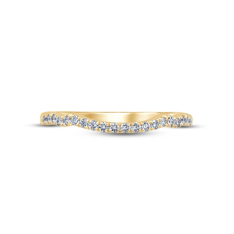 Main Image 4 of Monique Lhuillier Bliss Diamond Wedding Band 1/5 ct tw Round-cut 18K Yellow Gold
